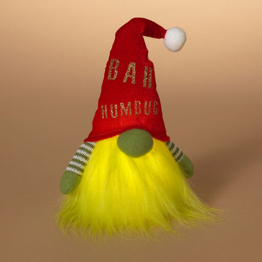 Lighted Holiday Gnome Plush Figurine, 10.6", 