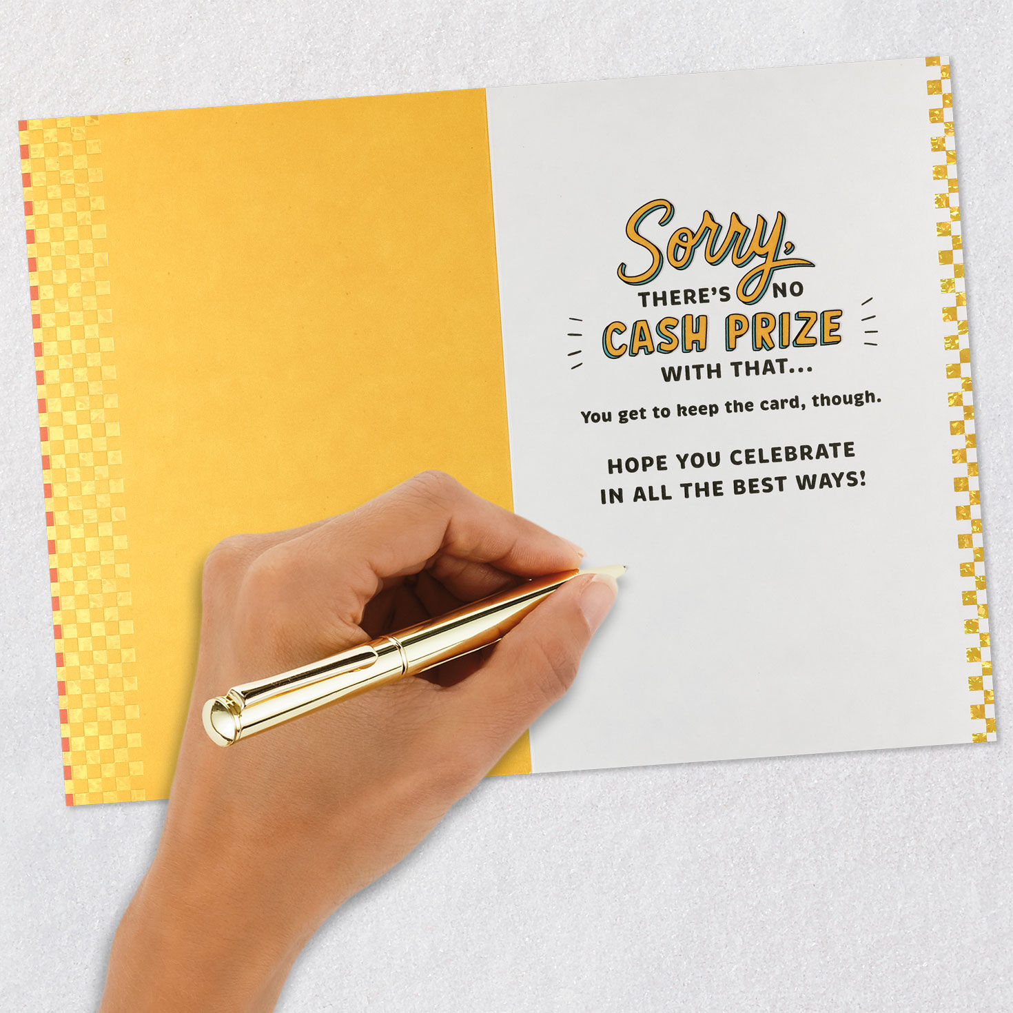 World's Best Dad Trophy Funny Father's Day Card Signing card image number 6