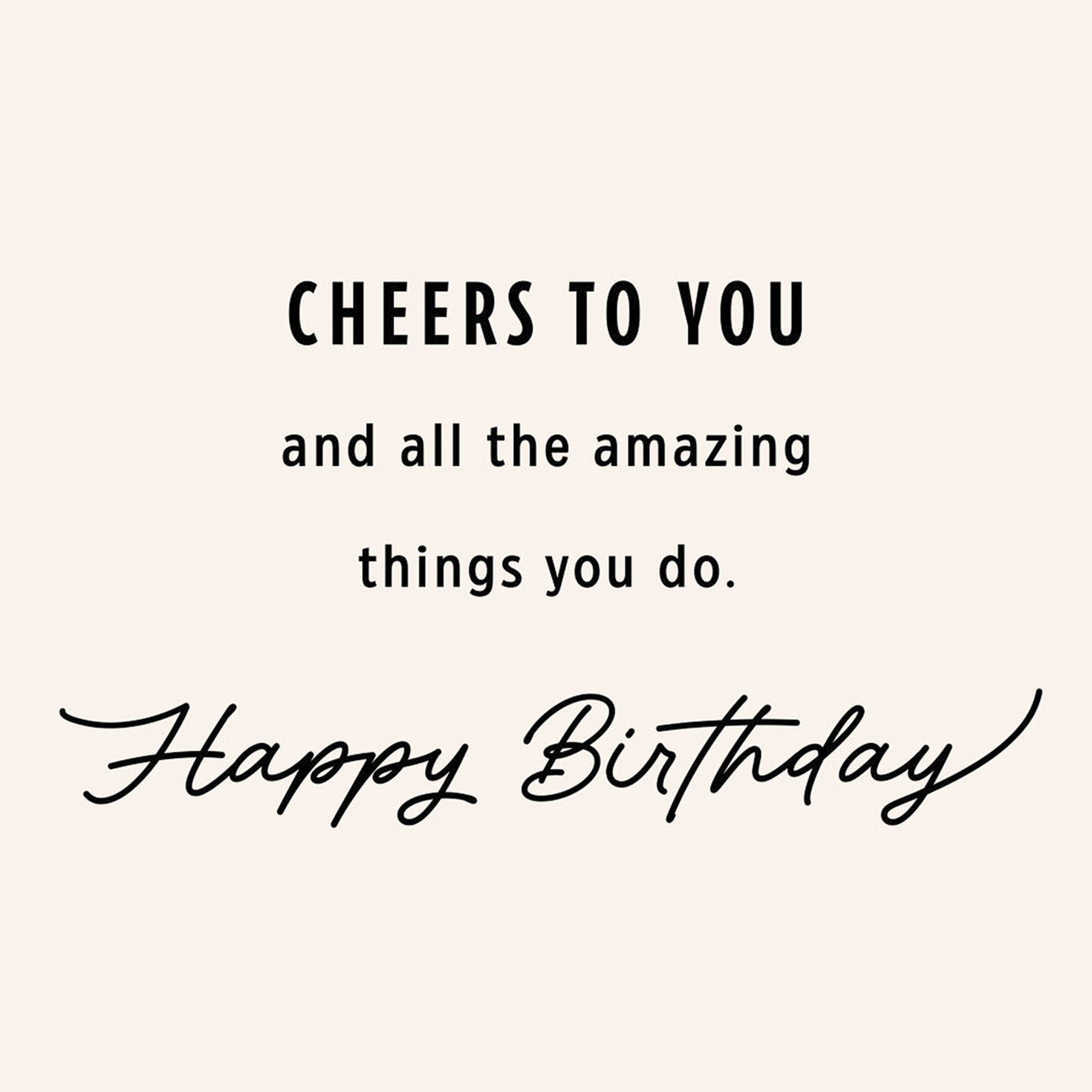 Upscale Exclamation Points Birthday Card Sentiment image number 2