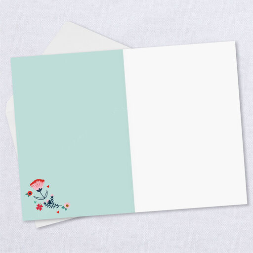 Personalized Flower Heart Mother's Day Photo Card, 