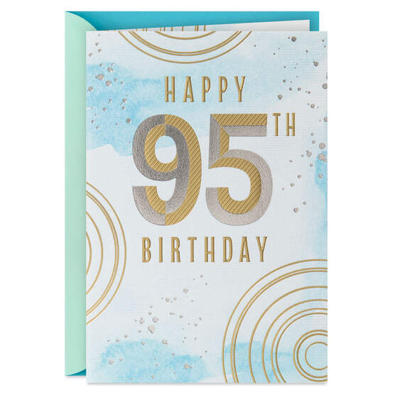 Blessed and Loved 95th Birthday Card