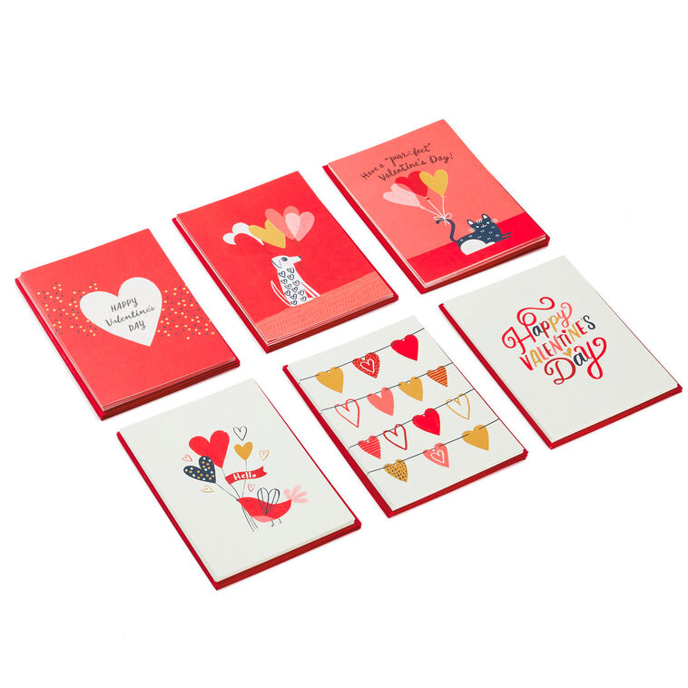 Balloons and Pets Assorted Valentine's Day Cards, Pack of 36, , large image number 2