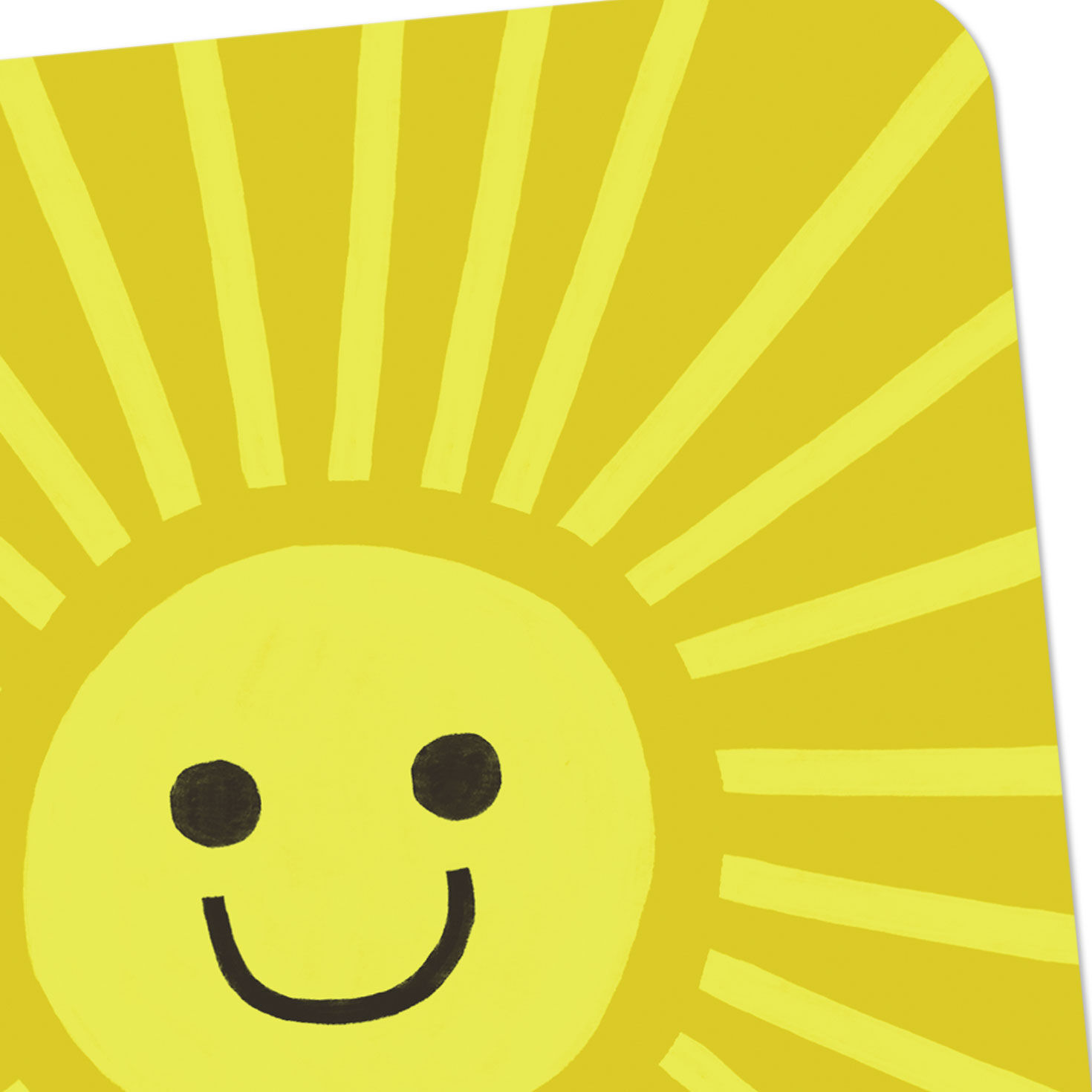 Smiling Sun Sunny Thoughts Thinking of You Card Card Front Detail image number 4