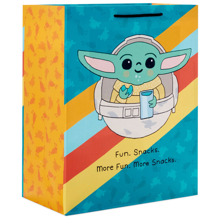 13" Star Wars: The Mandalorian™ Grogu™ in Hover Pram Large Gift Bag