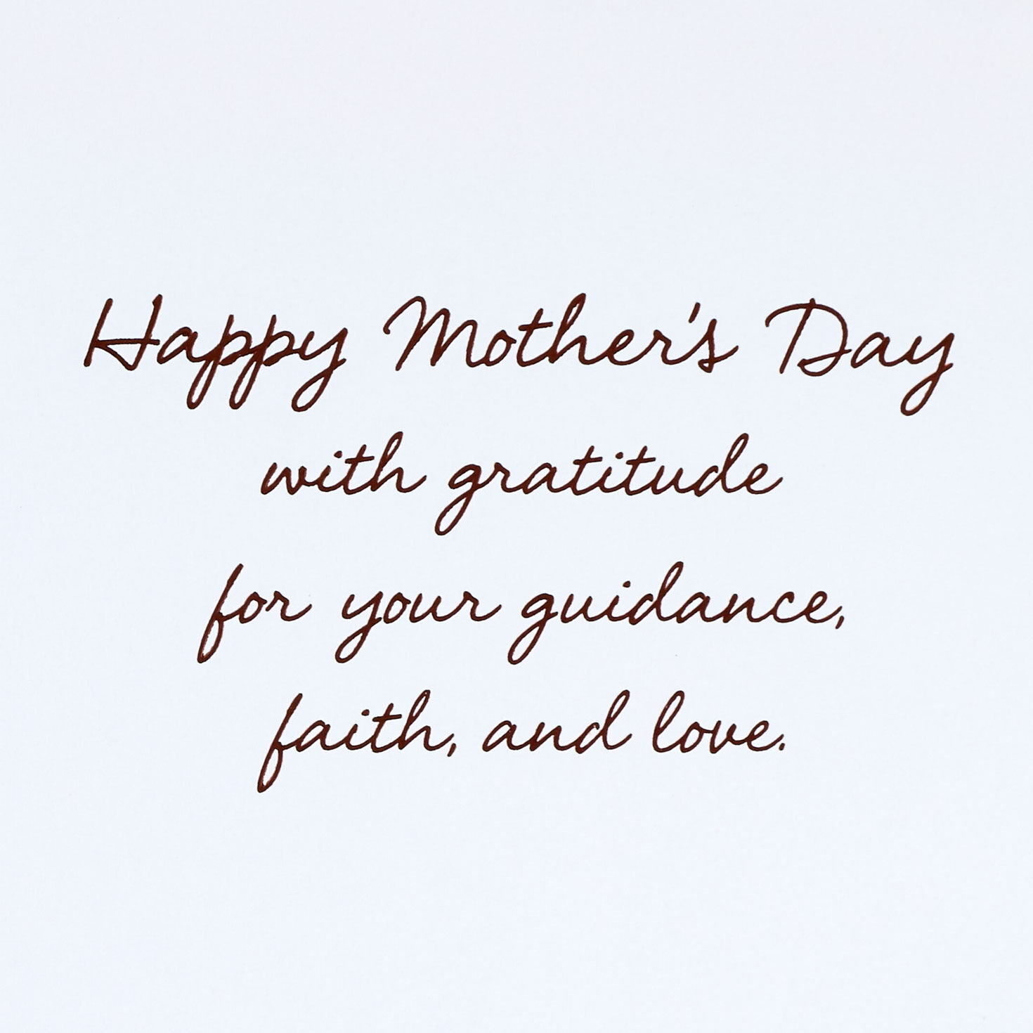 Pink Flowers and Ocean Beach Mom Mother's Day Card sentiment image number 3