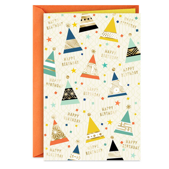 Party Hats Birthday Card