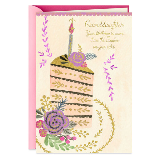 Your Happiness Means the World Birthday Card for Granddaughter, 