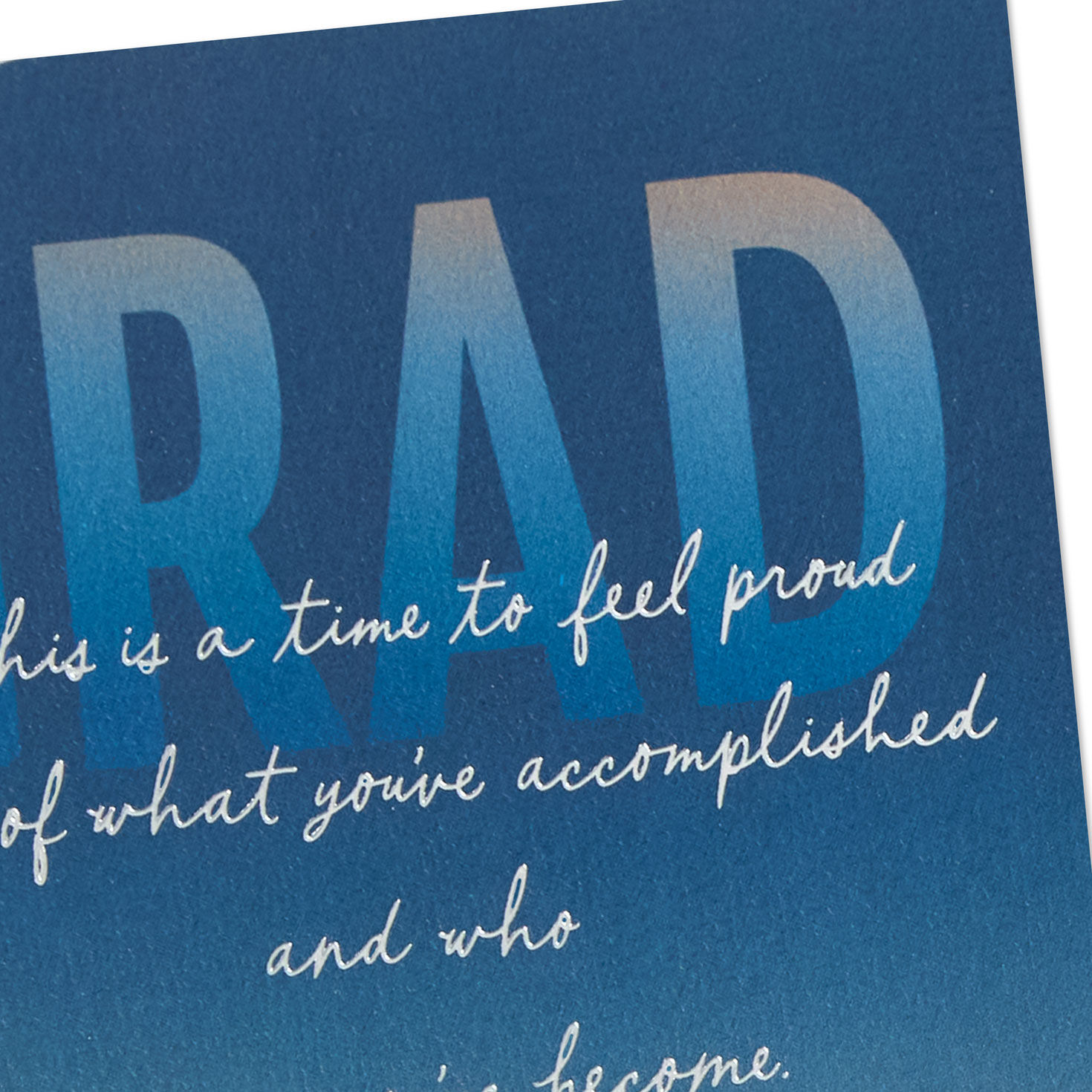 Sunset Grad Silhouettes Graduation Card Card Front Detail image number 5