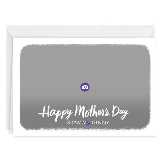 White Frame Horizontal Folded Mother's Day Photo Card, , large image number 3
