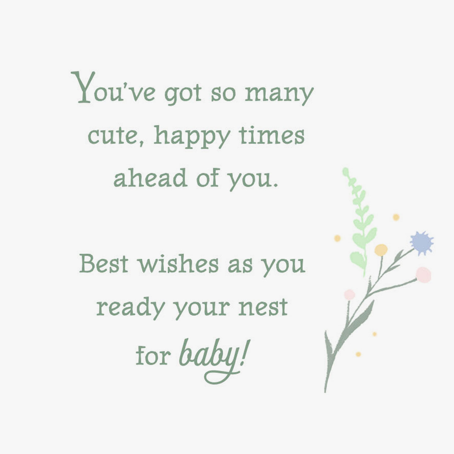 Vintage Ducklings New Baby Congrats Card sentiment image number 2