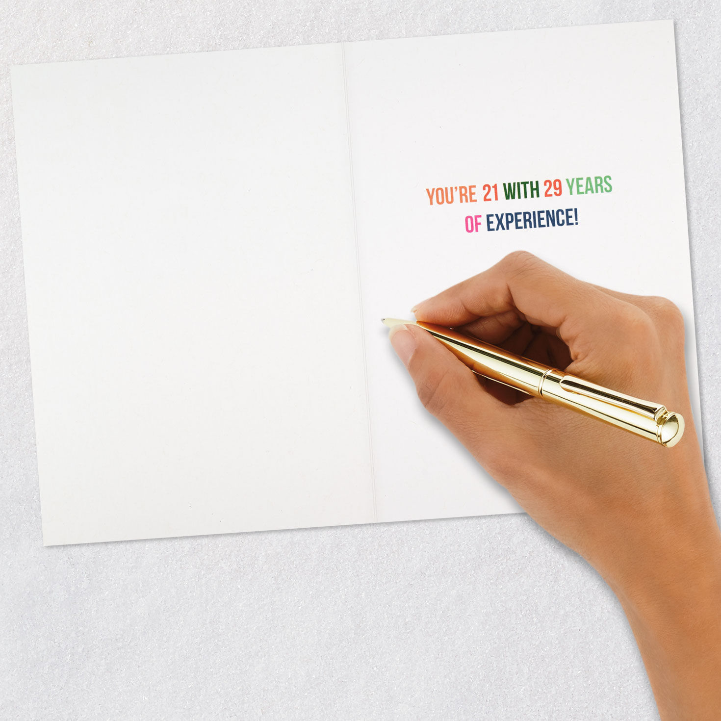 You're Not 50 Lettering Funny 50th Birthday Card Signing card image number 6