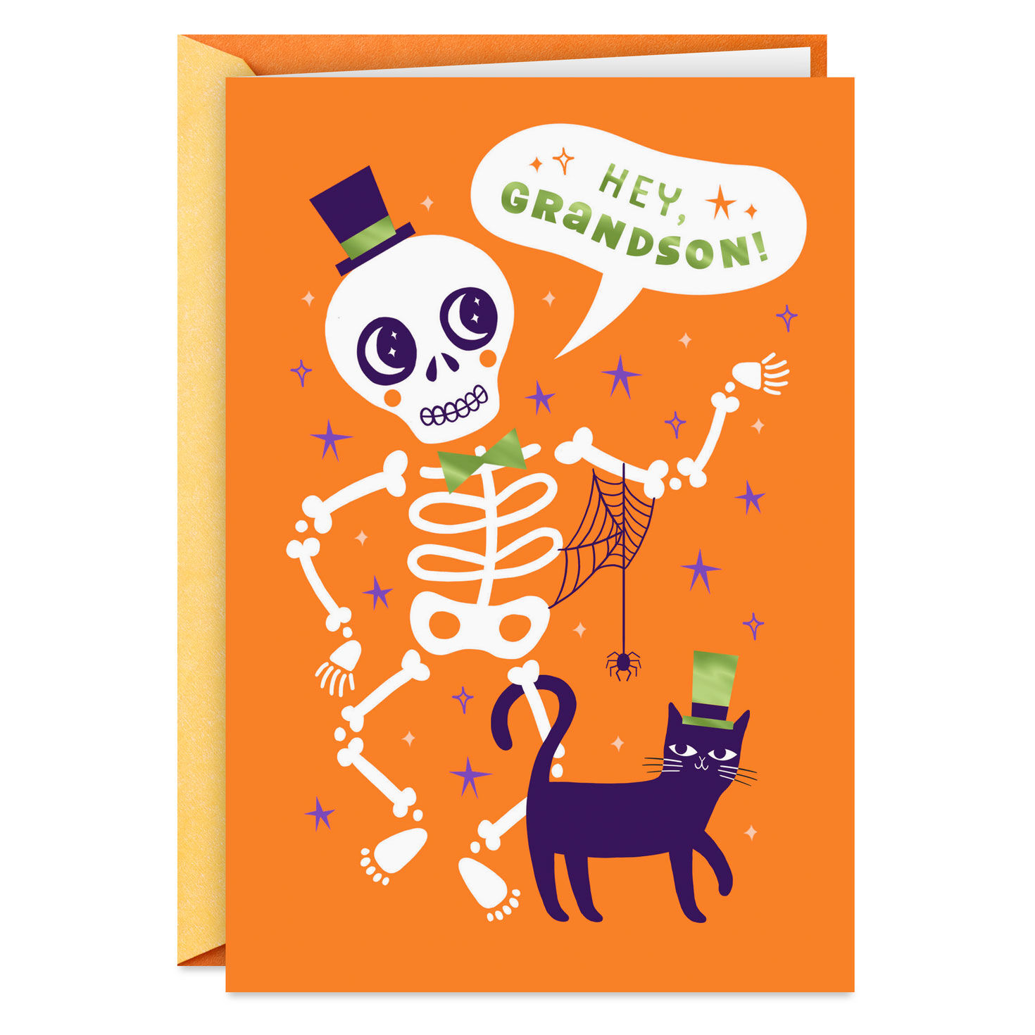 Bone-Chillingly Good Halloween Card for Grandson