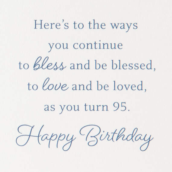 Blessed and Loved 95th Birthday Card, , large image number 3