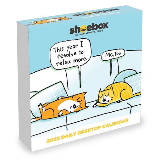 2023 Shoebox Daily Desktop Calendar, 