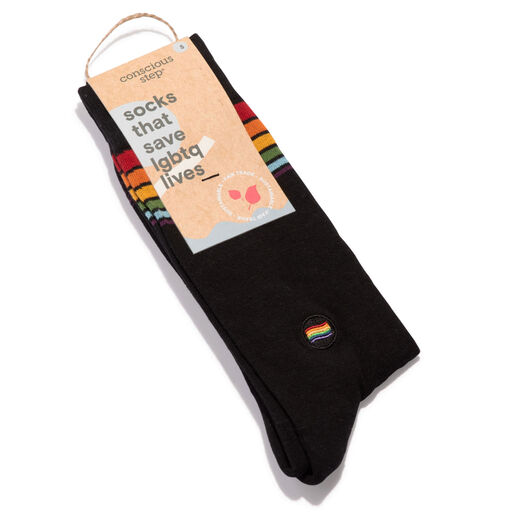 Socks That Save LGBTQ Lives Novelty Crew Socks, Small, 