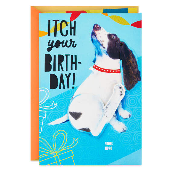 Tail Wag Dog Funny Musical Birthday Card With Motion