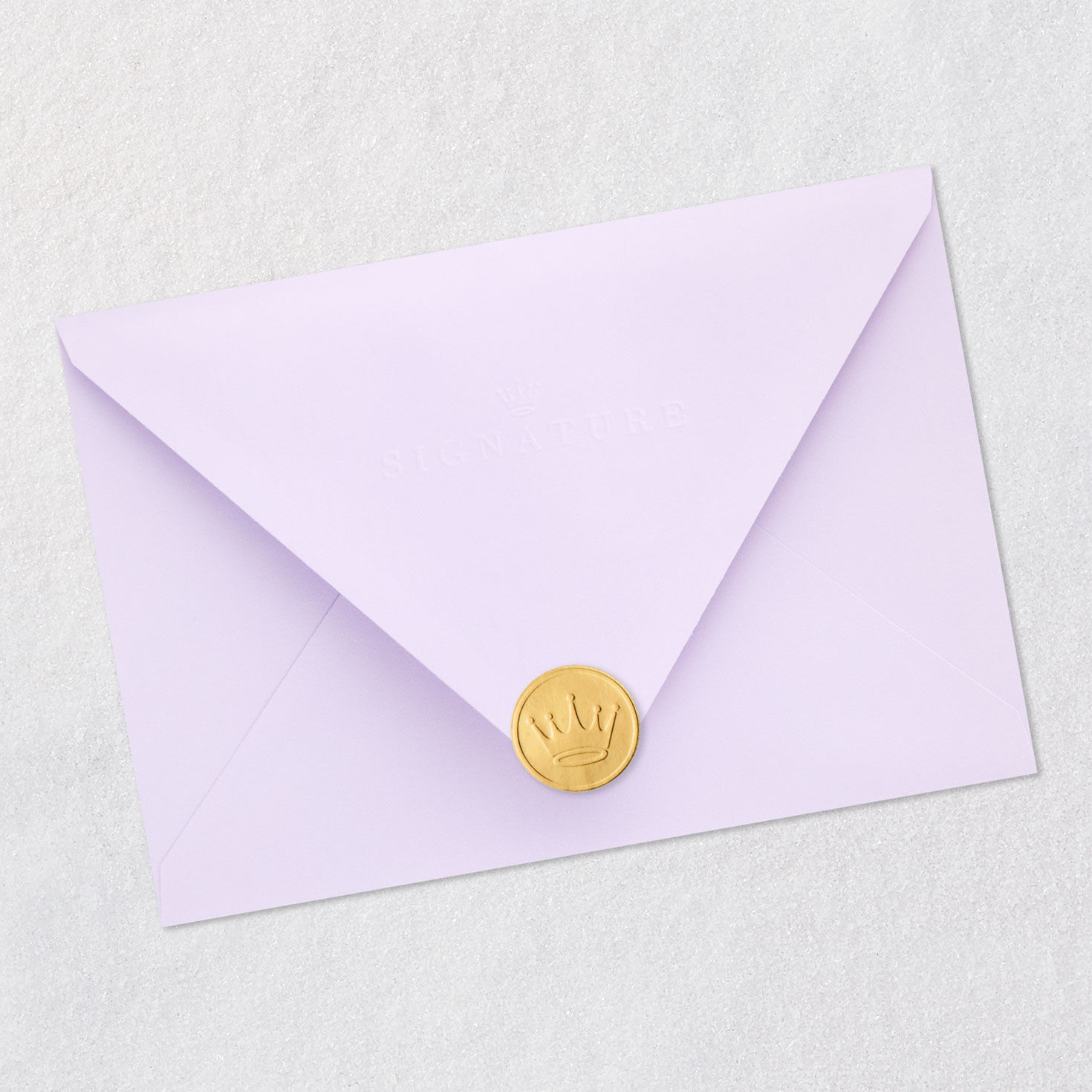 Woman With Flower Bouquet Birthday Card Envelope Back with Seal image number 8