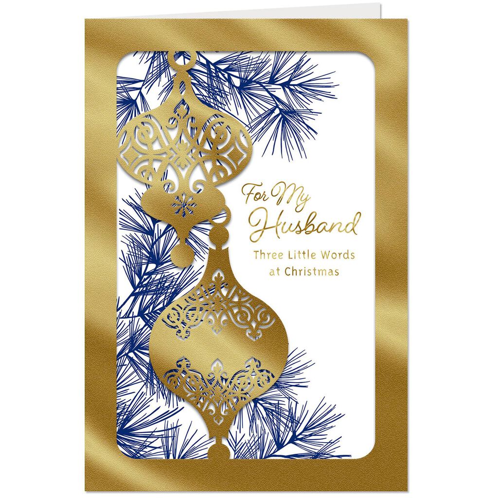 elegant ornaments christmas card