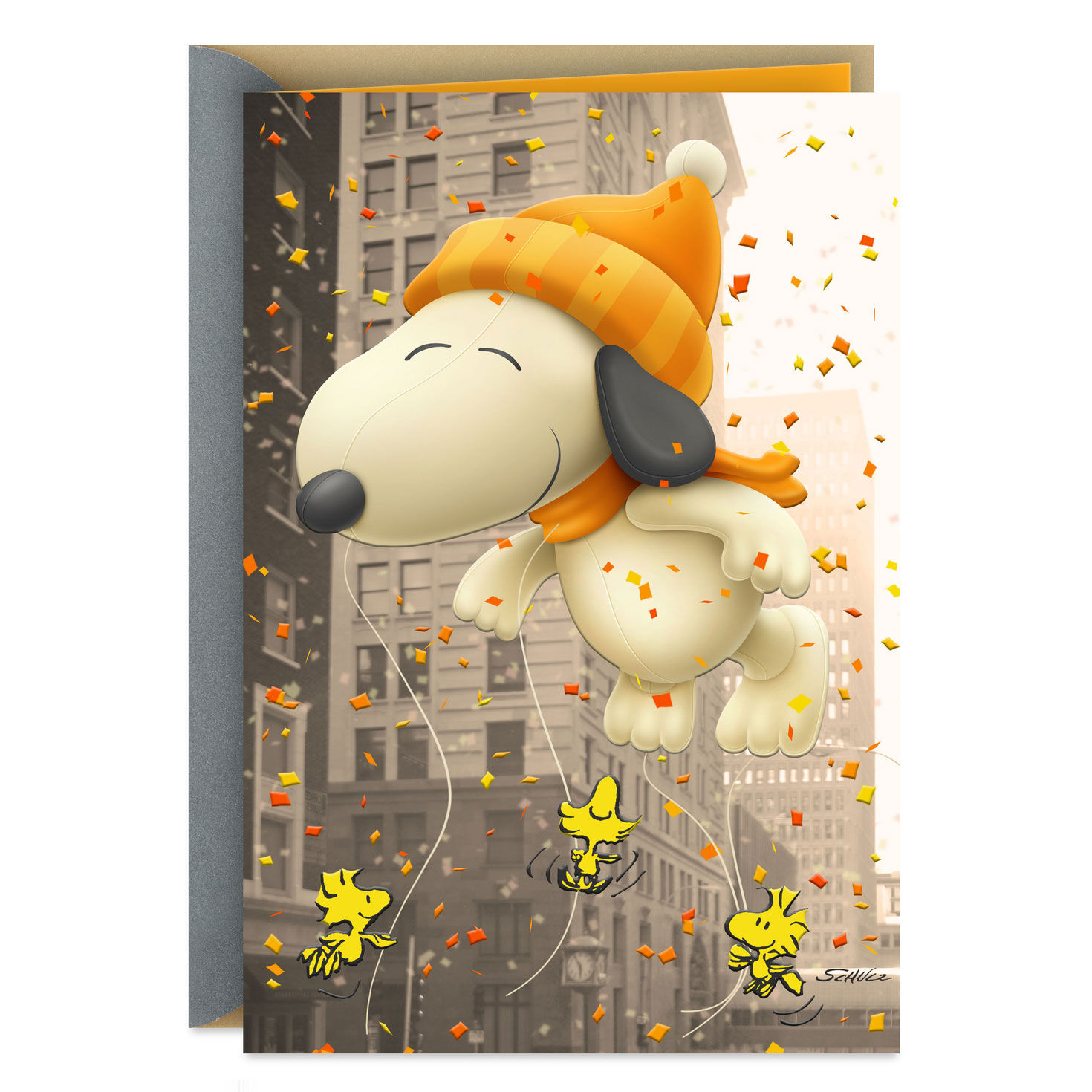 Peanuts® Snoopy Hot Air Parade Balloon Funny Thanksgiving Card for only USD 2.99 | Hallmark
