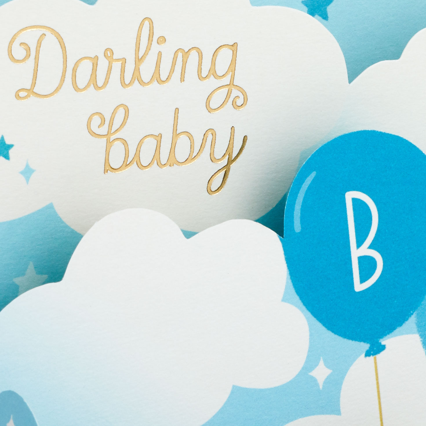Blue Balloons 3D Pop-Up New Baby Boy Card for only USD 6.99 | Hallmark