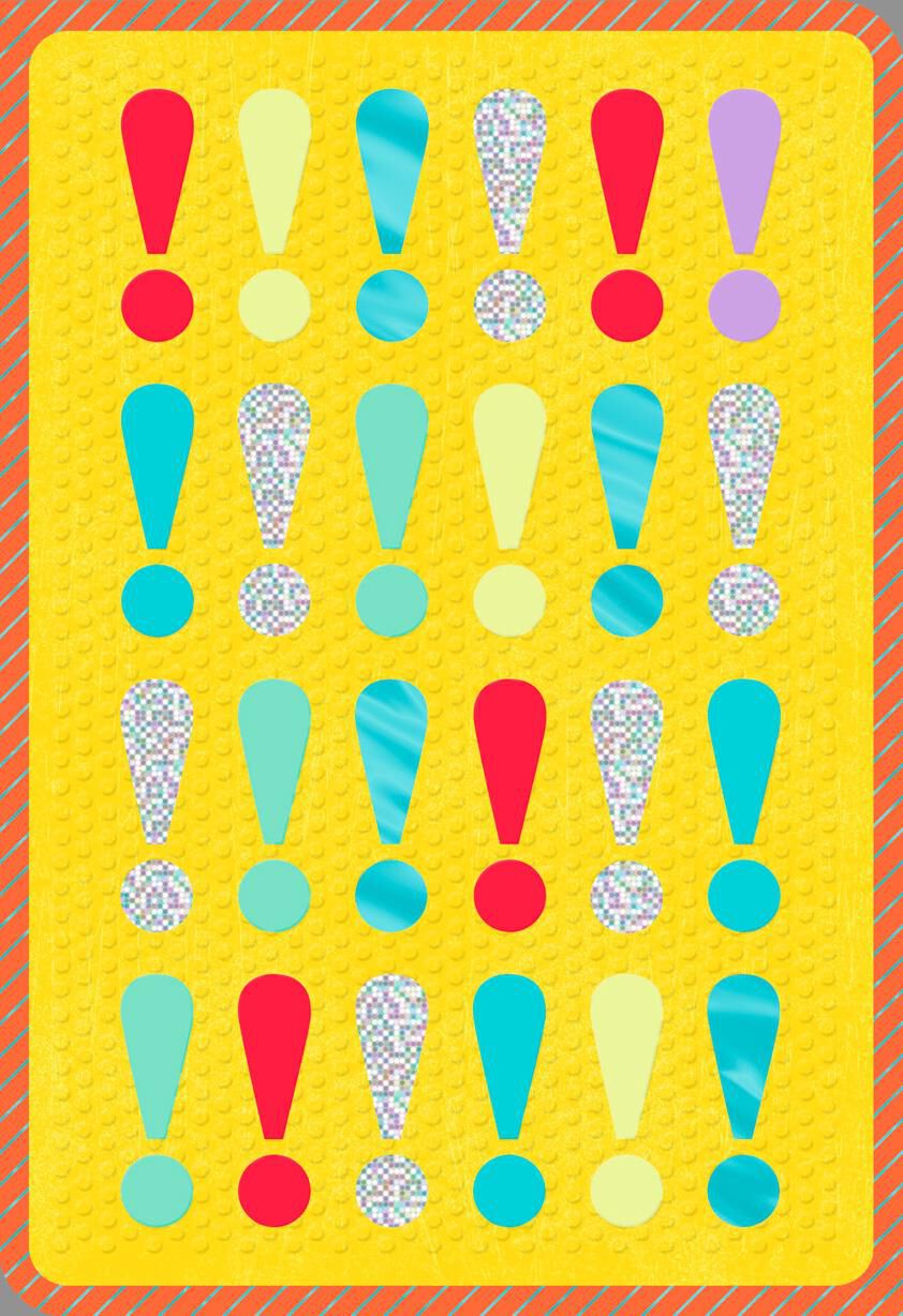 Exclamation Points Blank Congratulations Card