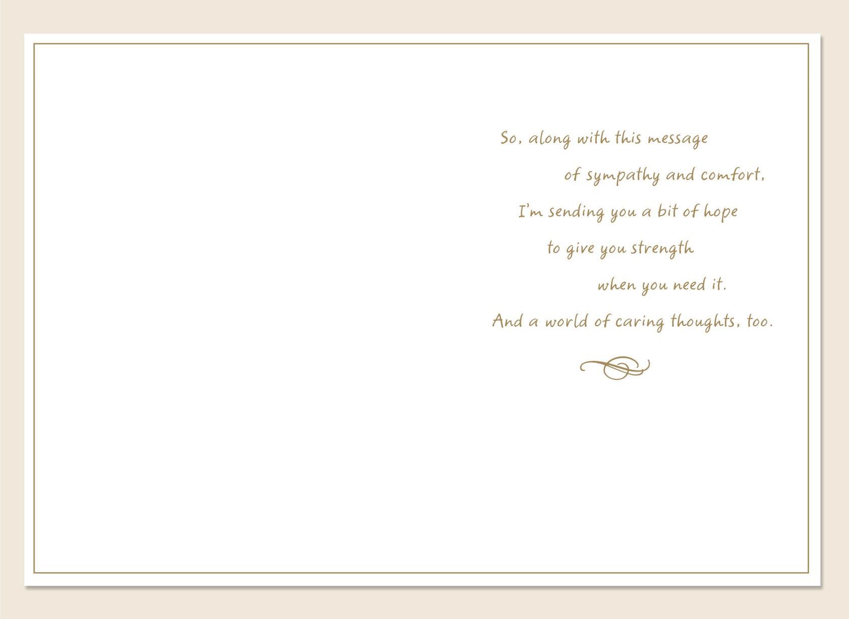 Good-Bye is Not Forever Sympathy Card