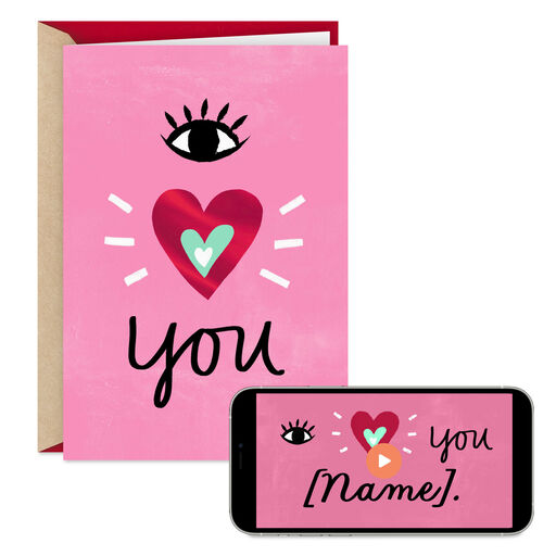 I Heart You Video Greeting Love Card, 