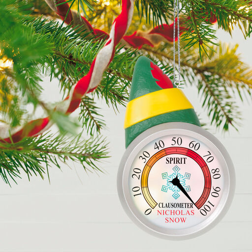 Elf™ Clausometer Personalized Ornament With Light, 