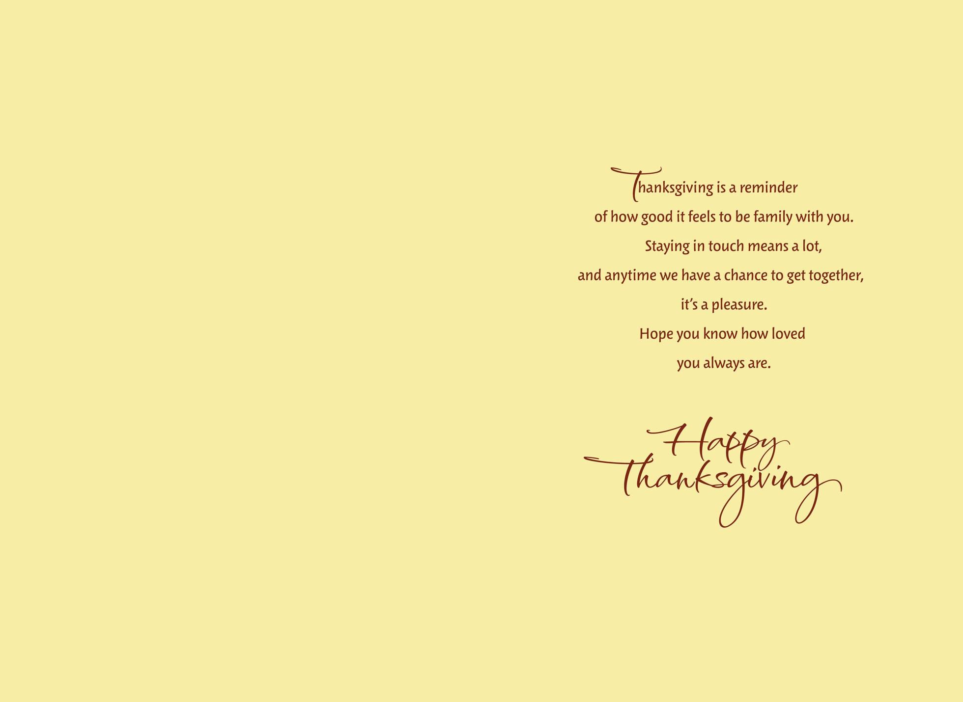 So Glad We're Family Thanksgiving Card