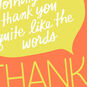 Orange and Yellow Word Bubble Thank You Card Card Front Detail image number 4