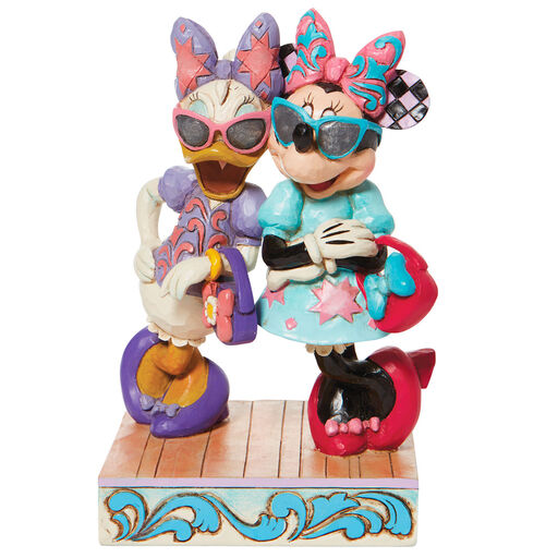 Jim Shore Disney Minnie and Daisy Fashionistas Figurine, 5.75", 