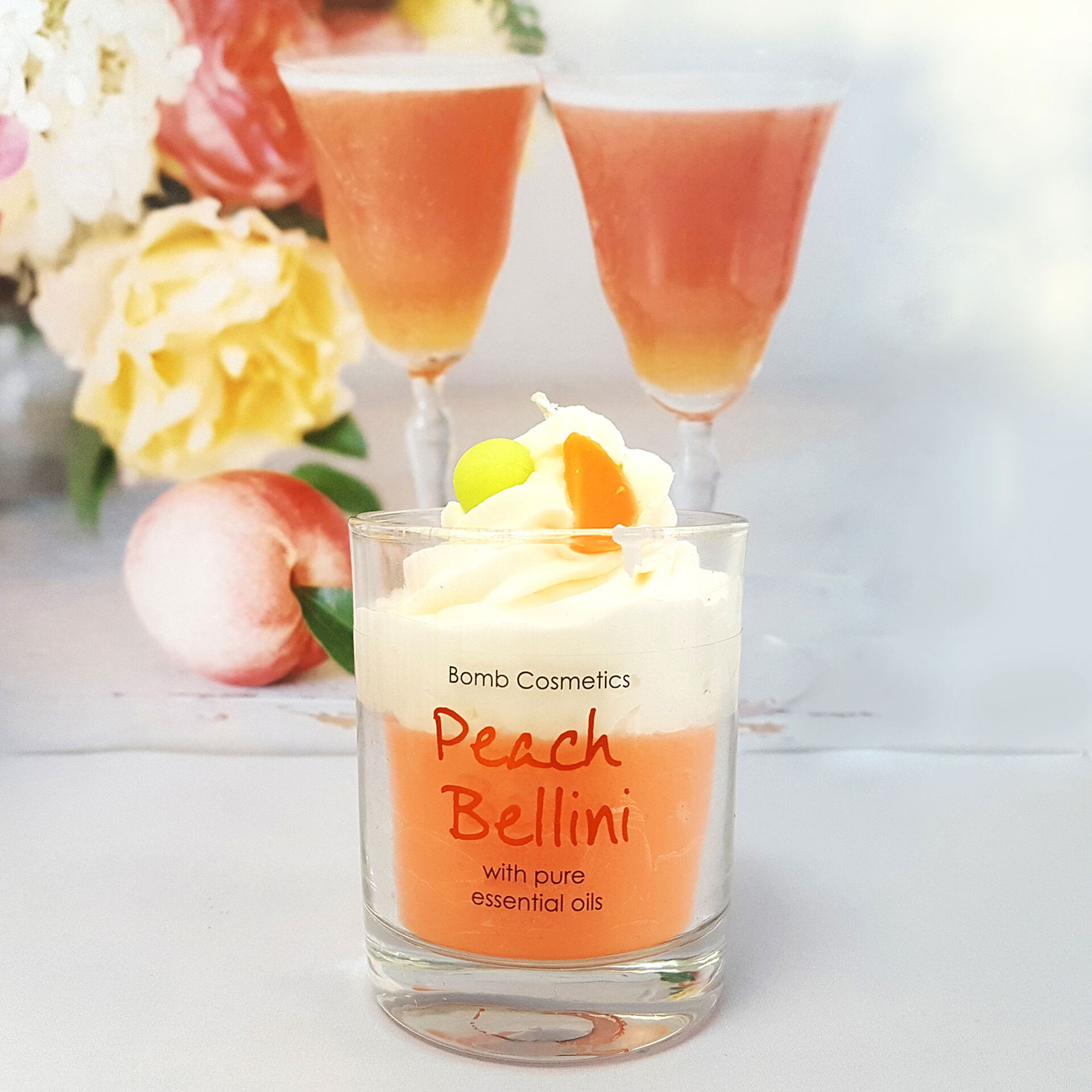 Bomb Cosmetics Peach Bellini Scented Jar Candle Candles Hallmark