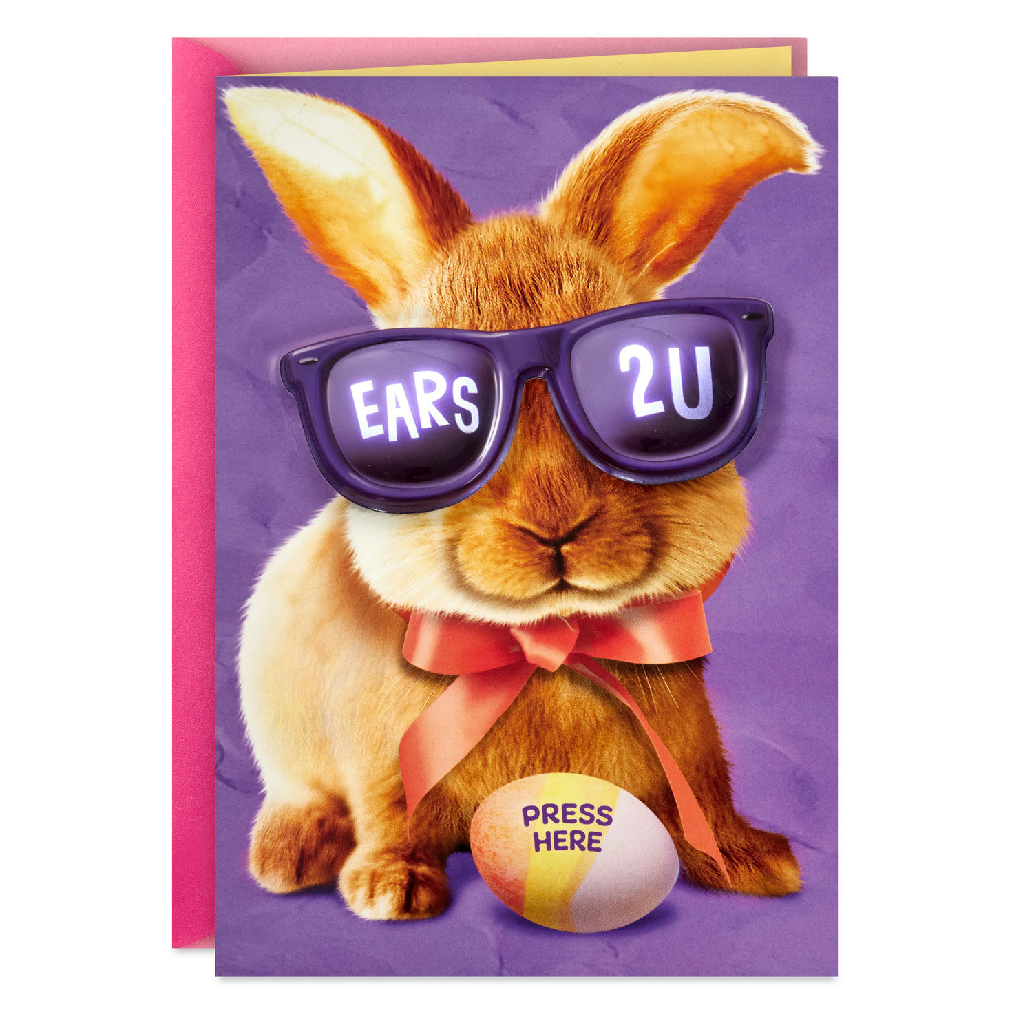 Ears to You Funny Musical Easter Card With Light