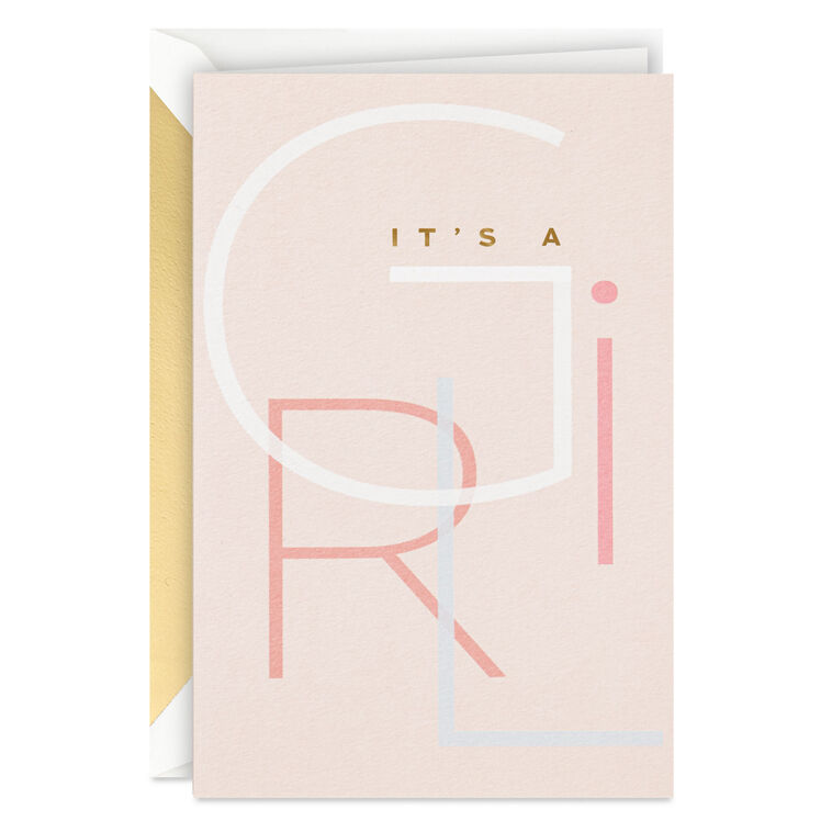 A Sweet Reason to Celebrate New Baby Girl Card