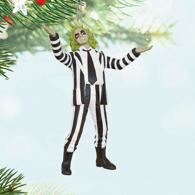 Beetlejuice  Keepsake Ornament hanging on treer image number 2