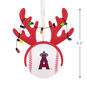 Angels Reindeer Baseball Christmas Ornament measurement image number 3