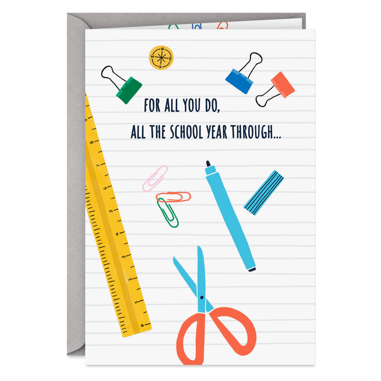 For All You Do During the School Year Thank You Card