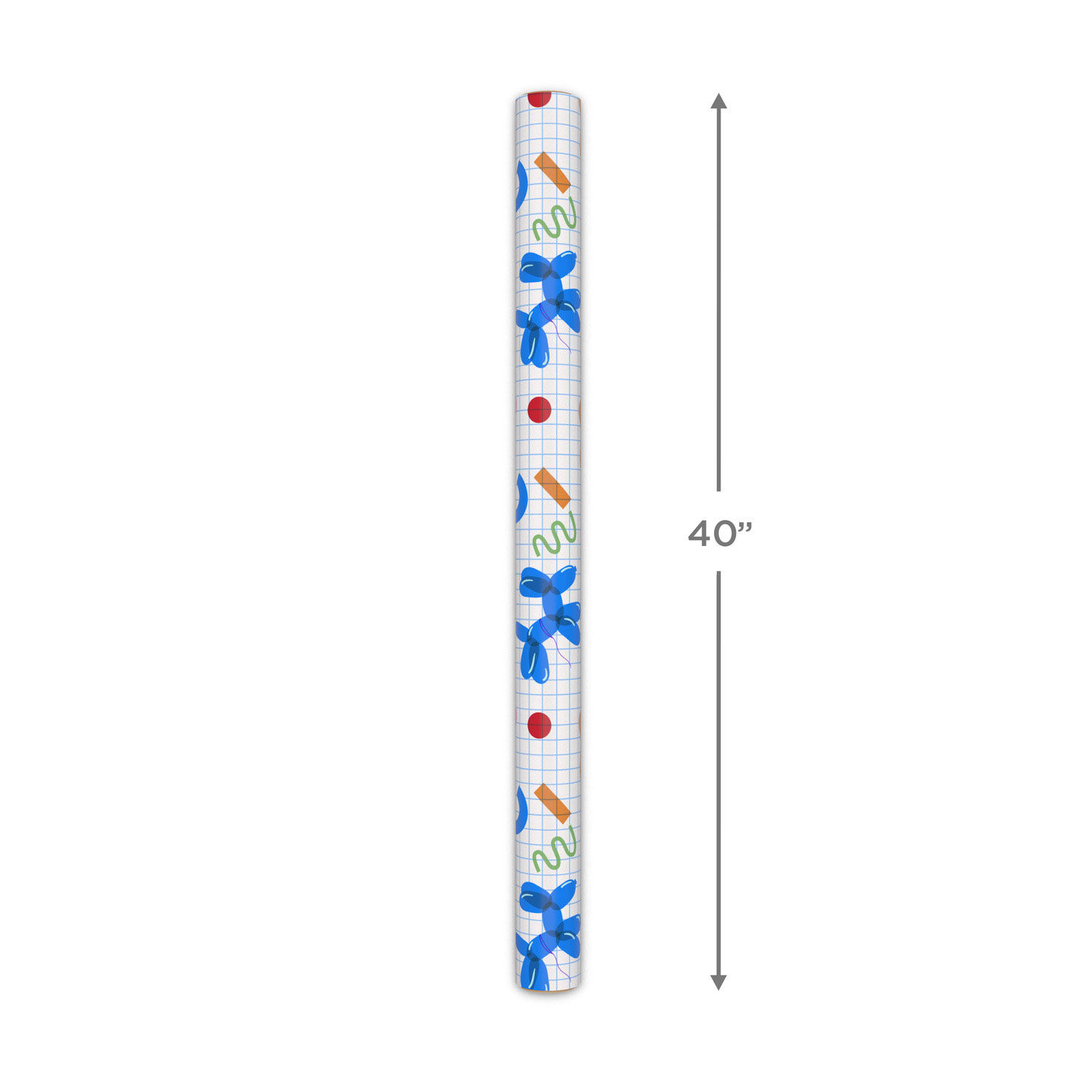 Balloon Animals on Grid Wrapping Paper Measurement image number 5
