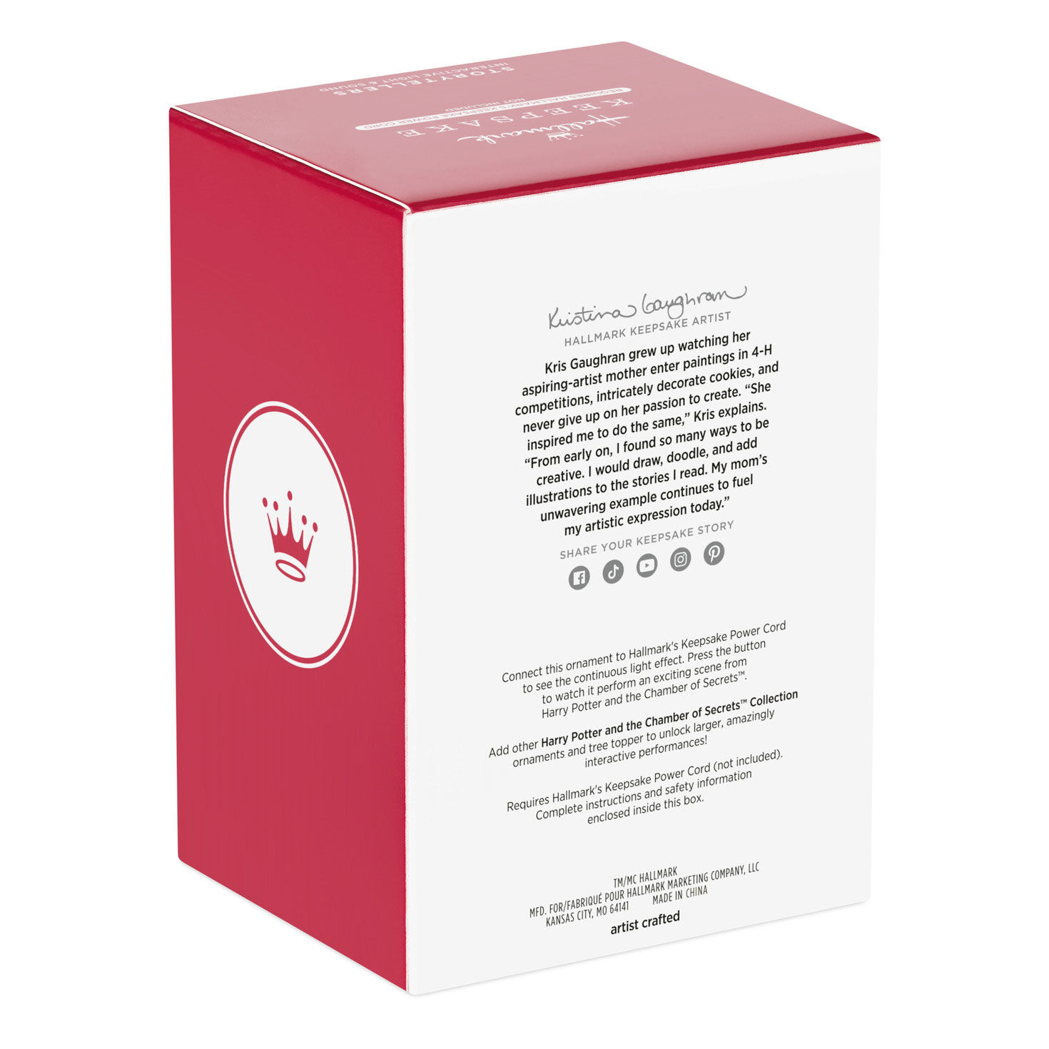 Harry Potter Albus Dumbledore Keepsake Ornament Package Back image number 8