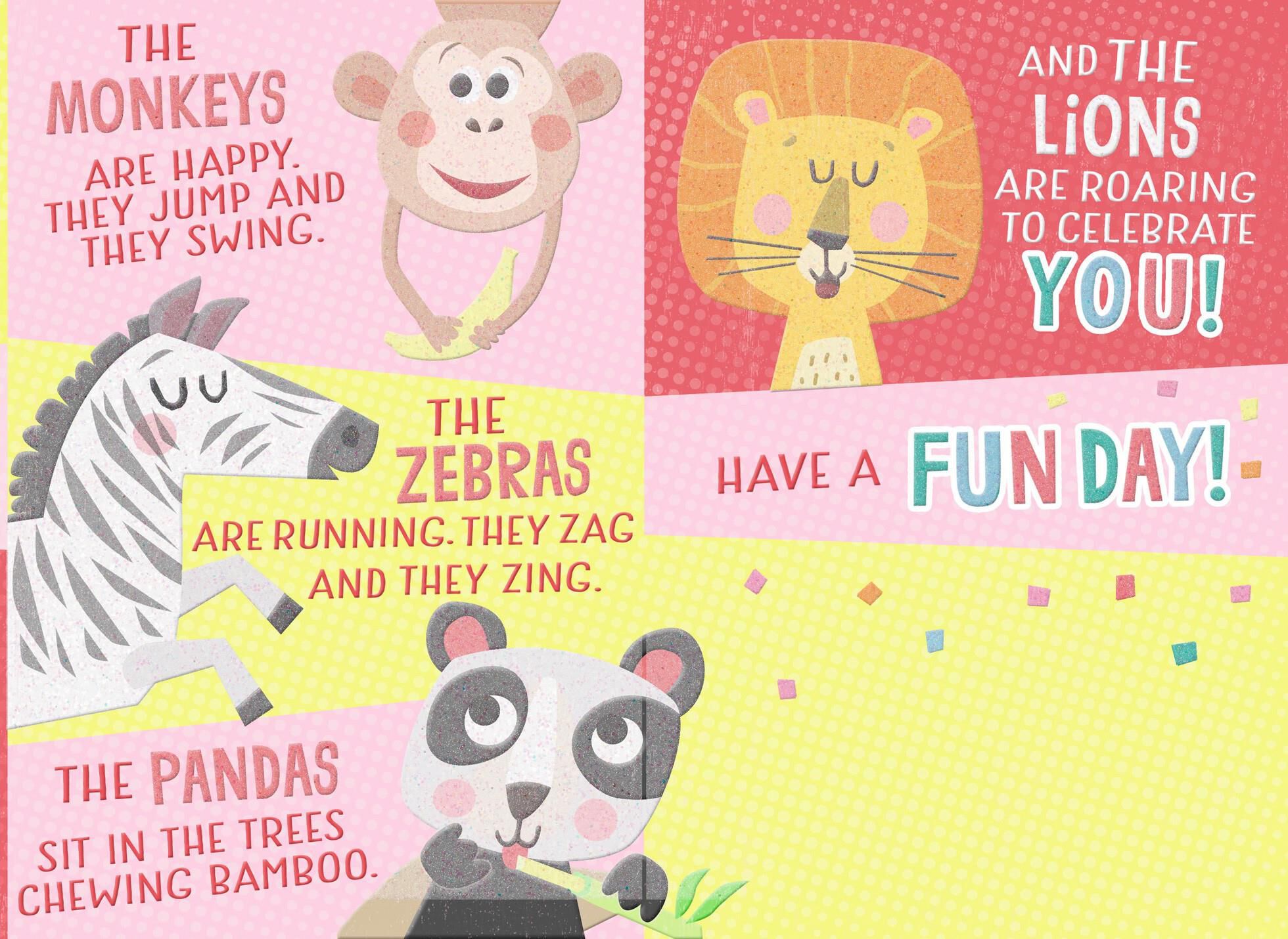 Wild Animals Birthday Card