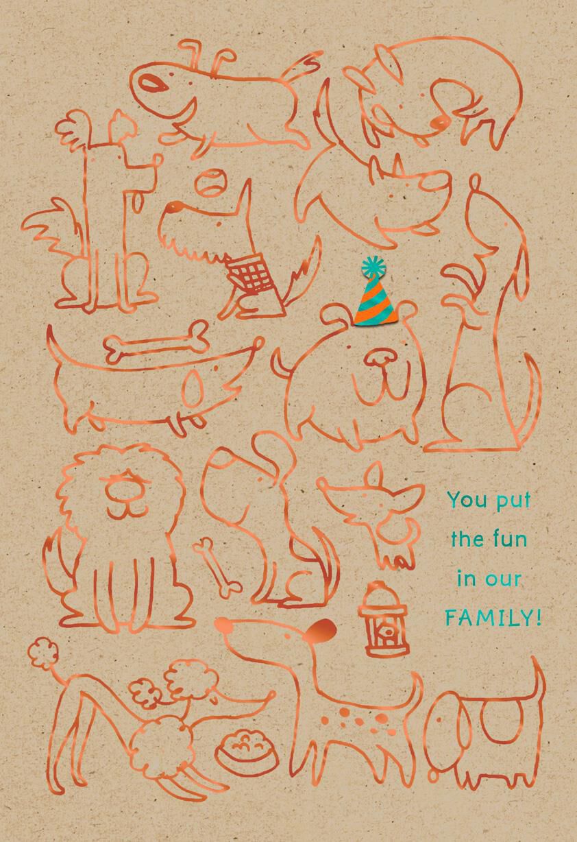 You Put the Fun in Family Birthday Card