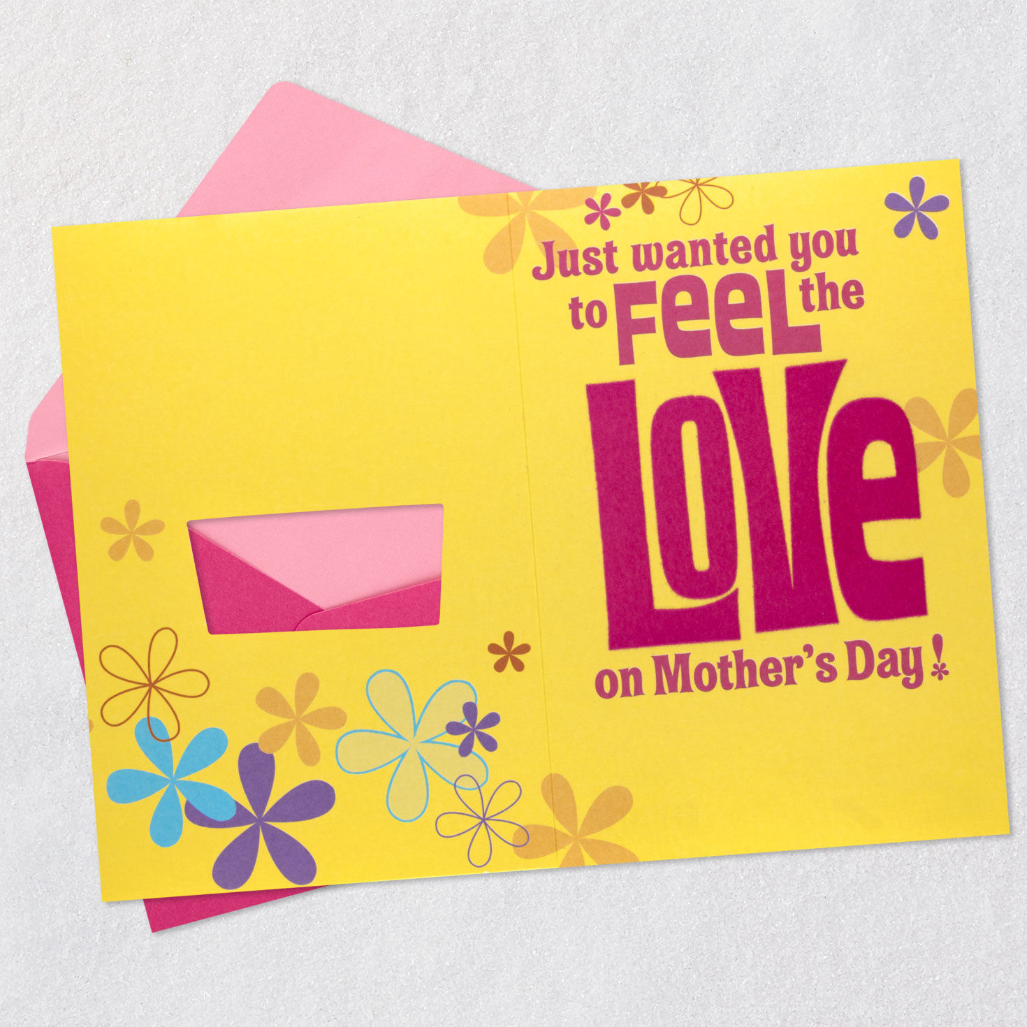 Snoopy and Flowers Funny Mother's Day Card Open card with envelope image number 3