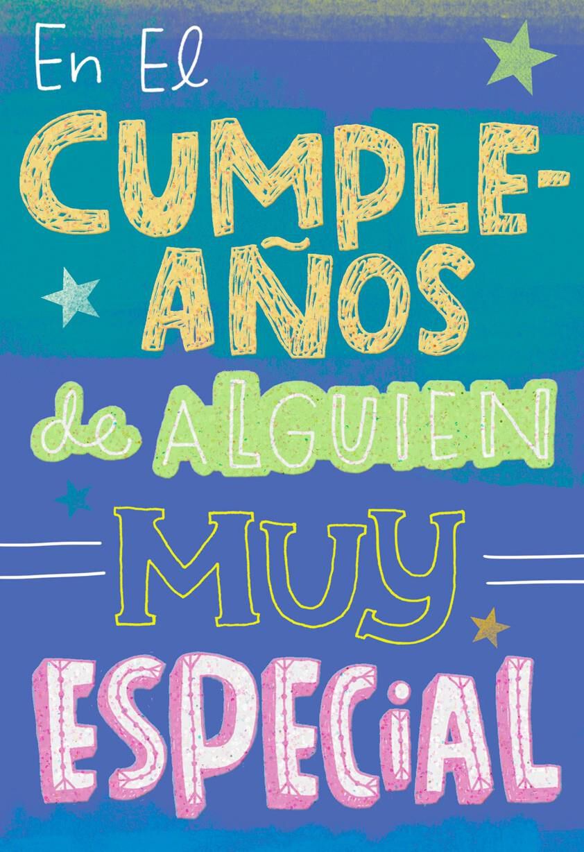 Fun and Bold Lettering Special Person Birthday Card