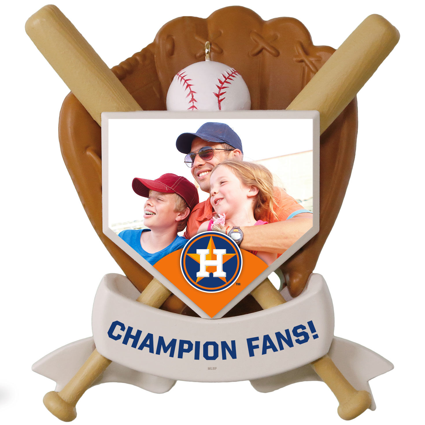 MLB Houston Astros™ Baseball Personalized Ornament, Custom Photo and Text
