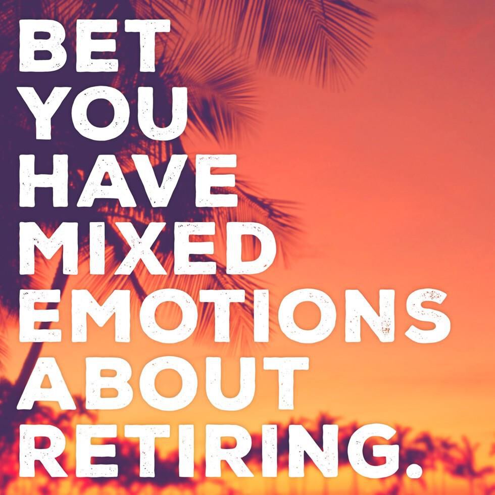 Mixed Emotions Musical Retirement Card
