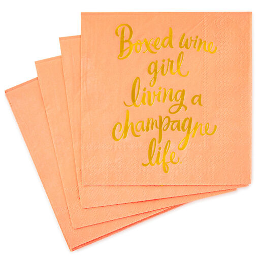 Boxed Wine Girl Cocktail Napkins, Pack of 20, 