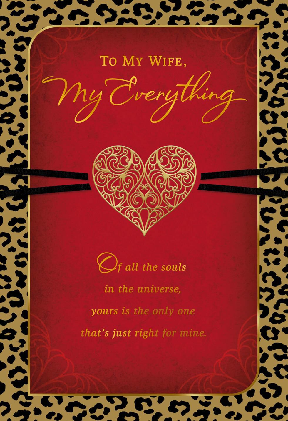 My One and Only Valentine's Day Card for Wife