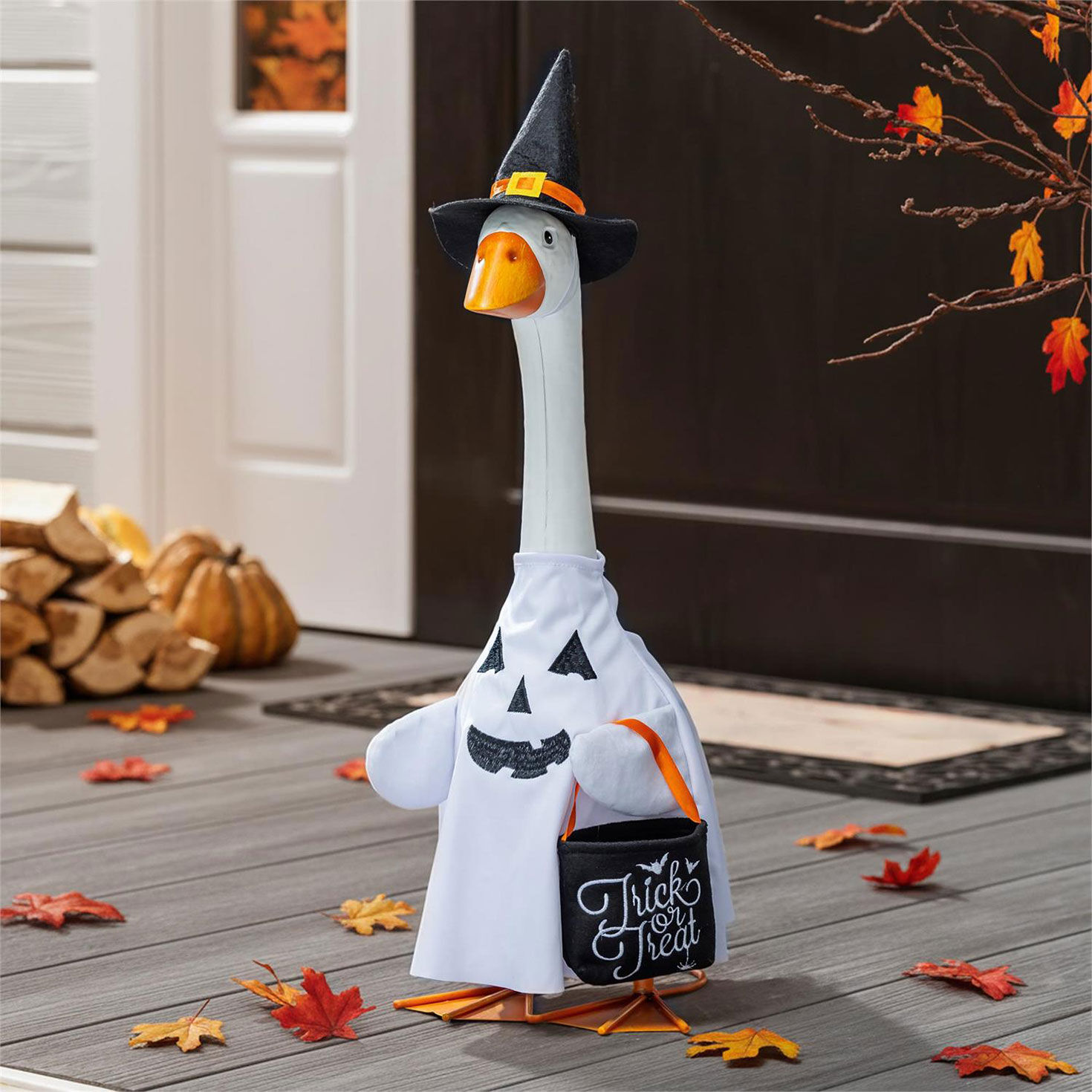 Evergreen Giddy the Porch Goose Halloween Outfit