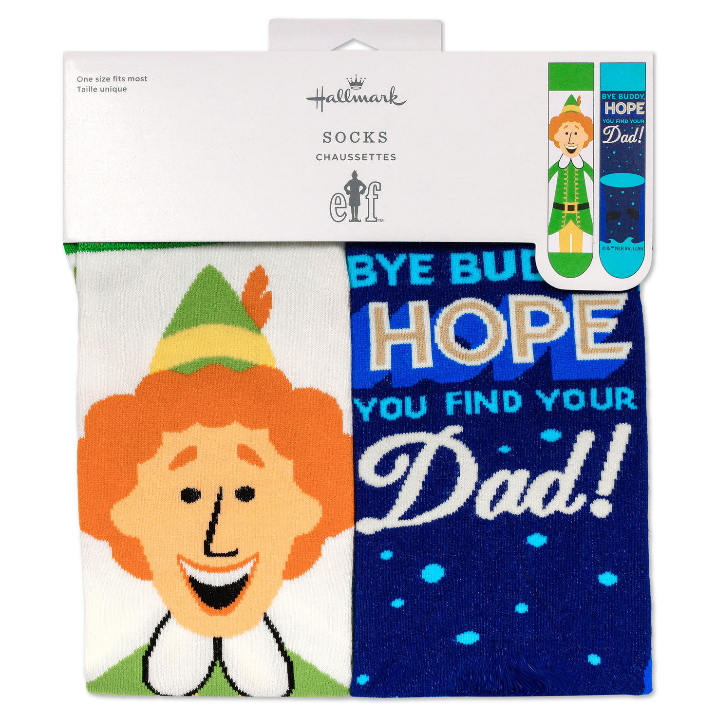 Buddy the Elf and Narwhal Christmas Socks package front image number 5