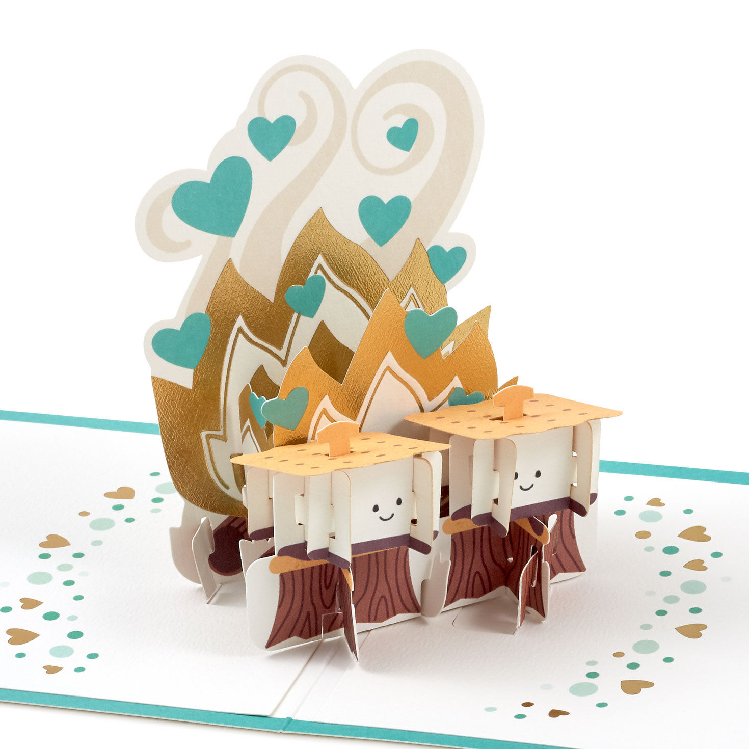 S'mores Campfire Pop-Up Love Card